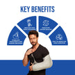 Leeford Arm Sling | Supports Shoulder & Arm for Faster Recovery
