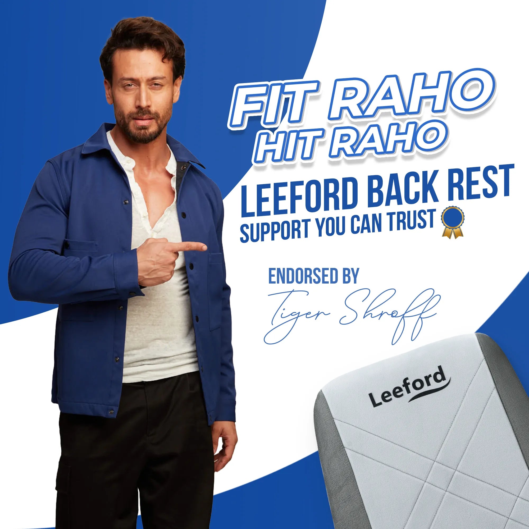 Back Rest for Lower Back Pain | Office, Car, Home Use