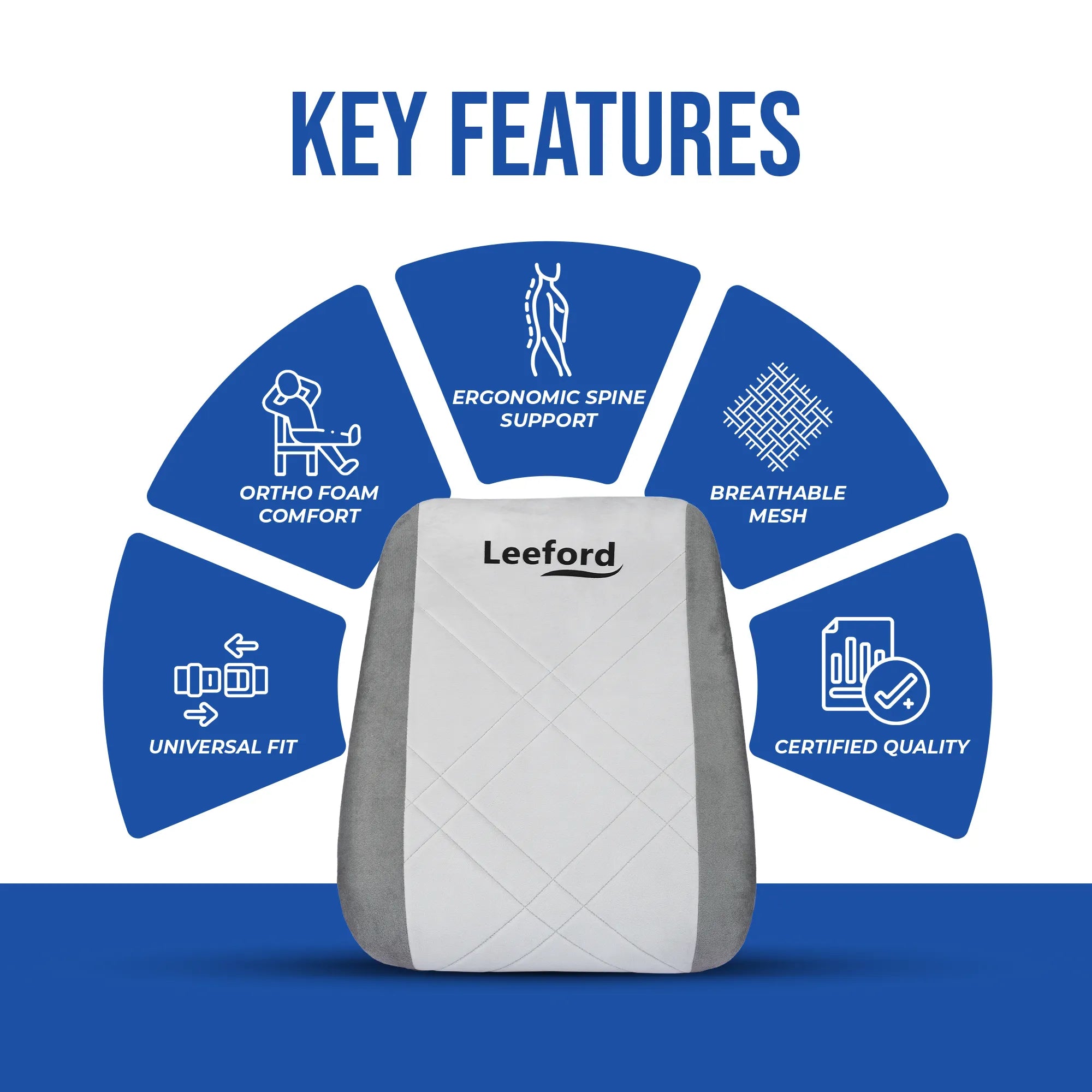 Back Rest for Lower Back Pain | Office, Car, Home Use