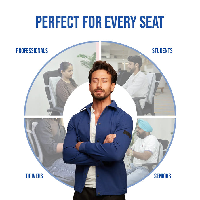 Back Rest for Lower Back Pain | Office, Car, Home Use