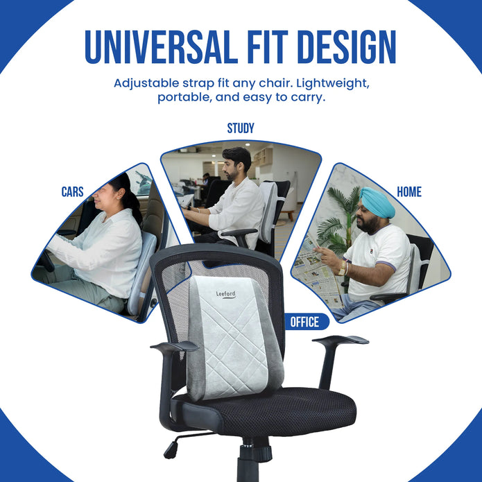 Back Rest for Lower Back Pain | Office, Car, Home Use