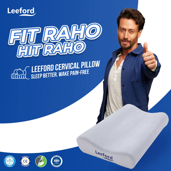 Contoured Cervical Pillow | PU Foam for Neck Stiffness, Spondylosis