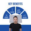 Contoured Cervical Pillow | PU Foam for Neck Stiffness, Spondylosis
