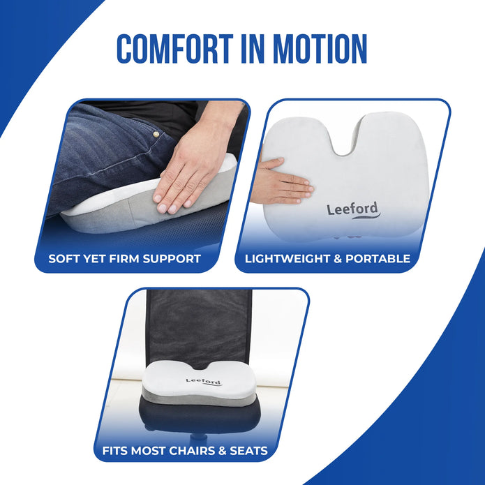 Coccyx Seat for Tailbone, Back and Hip Pain Relief