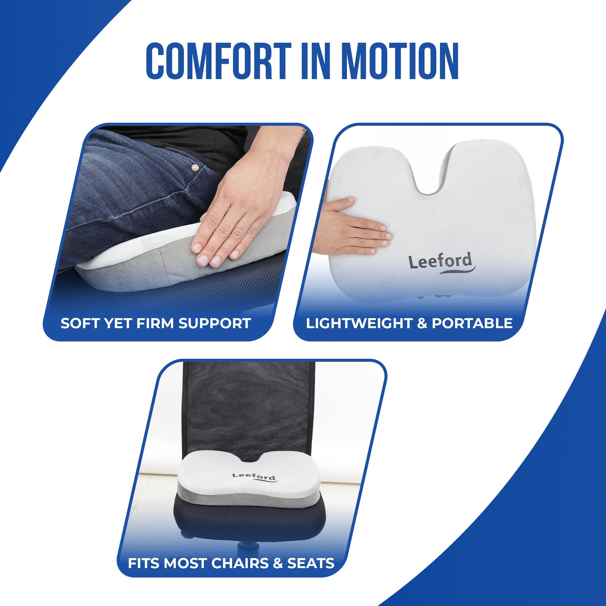 Coccyx Seat for Tailbone, Back and Hip Pain Relief