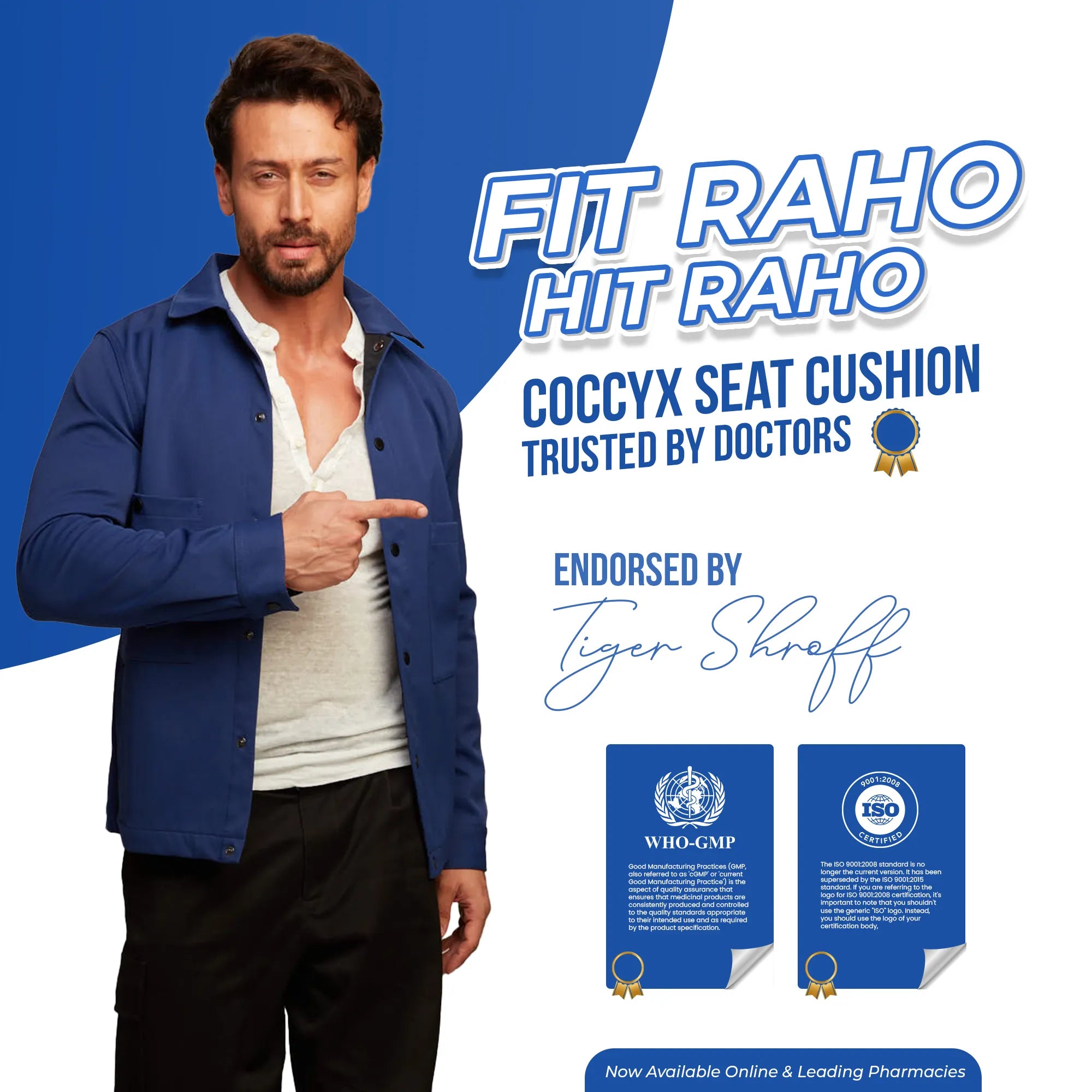 Coccyx Seat for Tailbone, Back and Hip Pain Relief