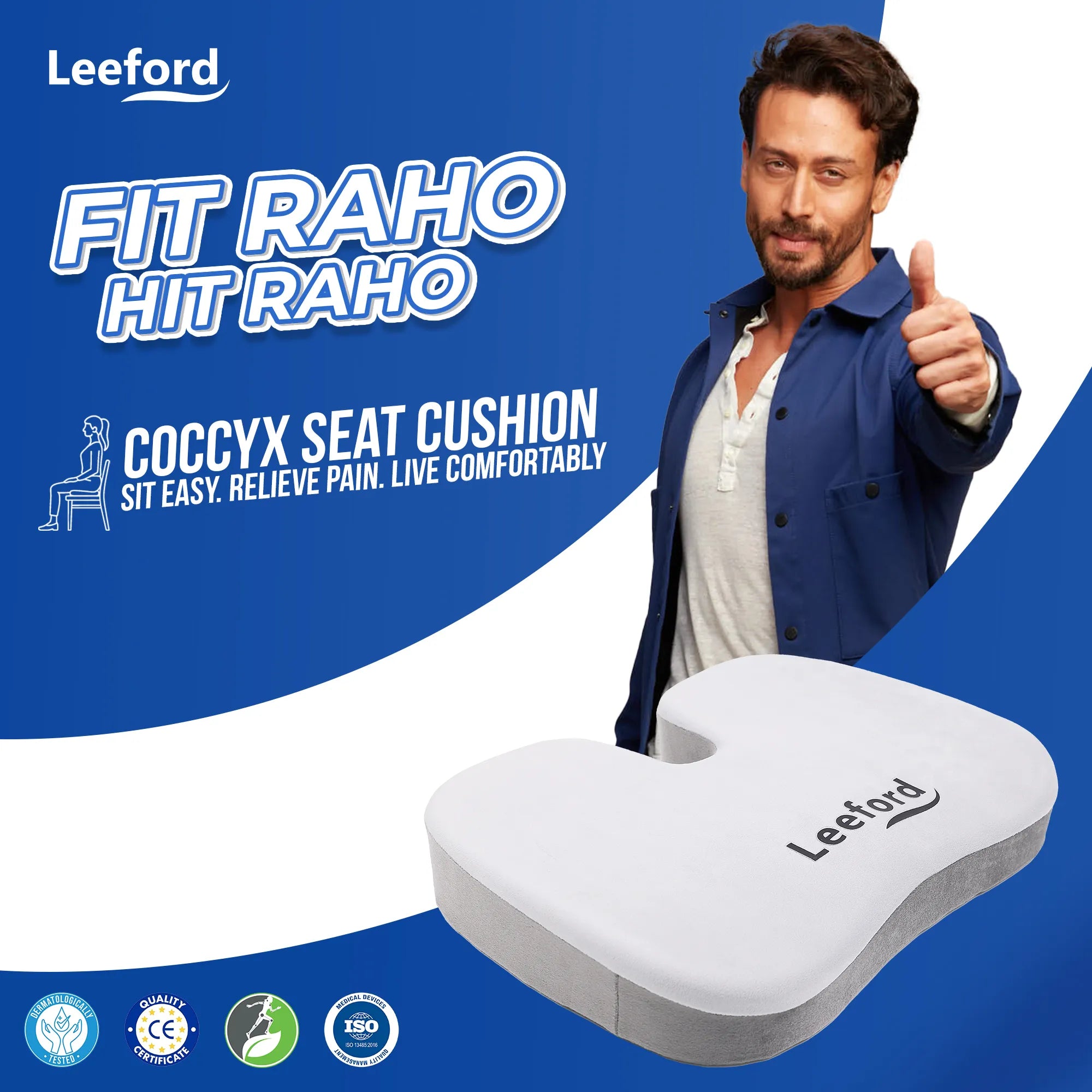 Coccyx Seat for Tailbone, Back and Hip Pain Relief