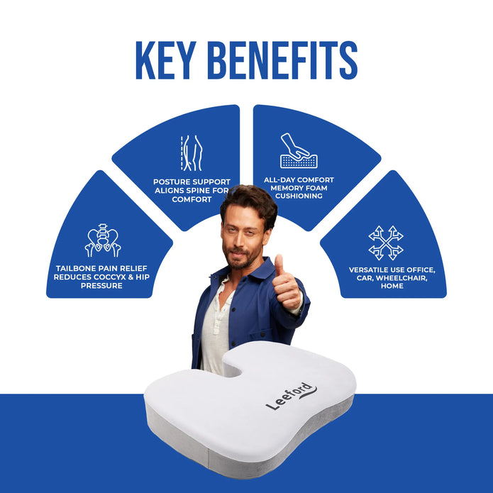 Coccyx Seat for Tailbone, Back and Hip Pain Relief