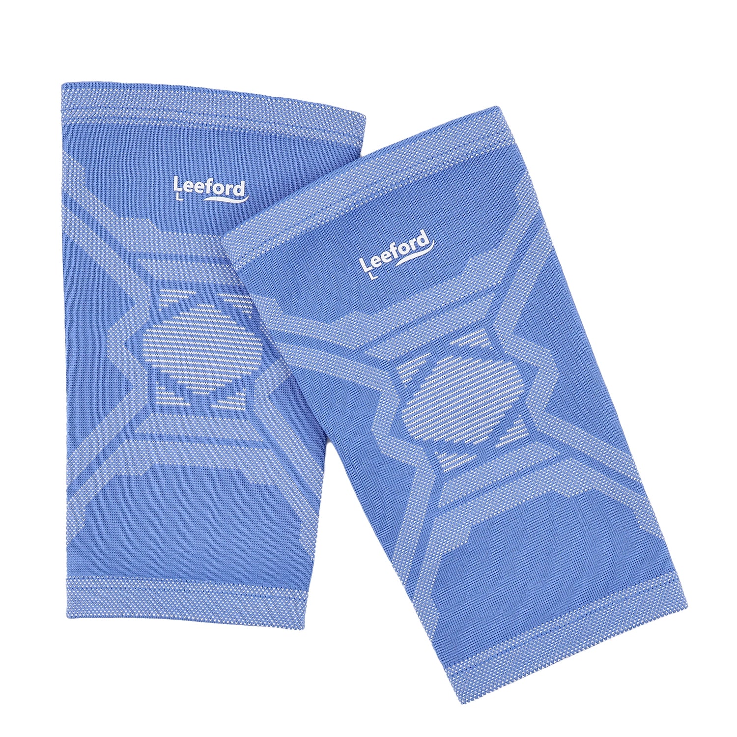 Blue designer knee cap for stylish knee support