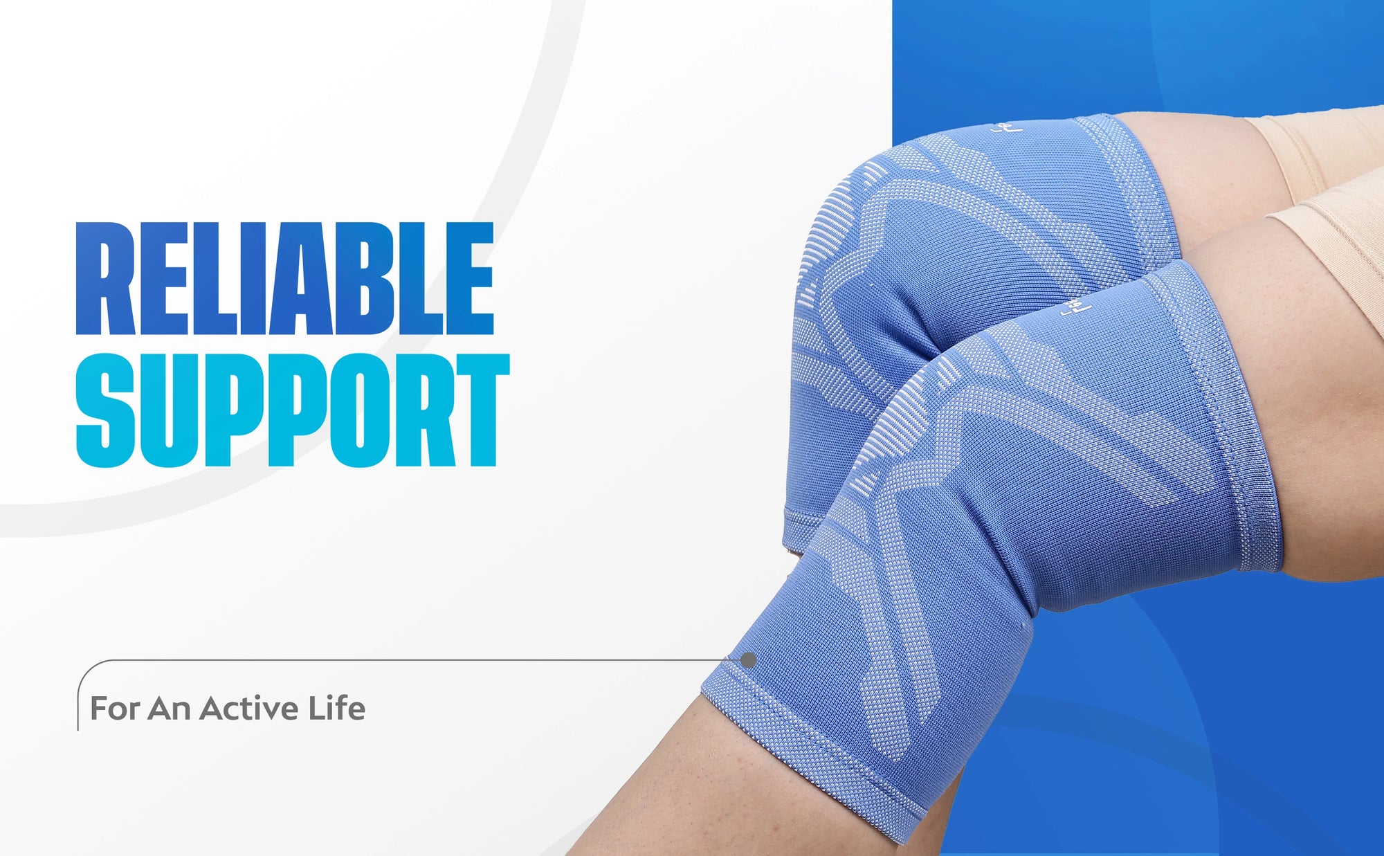 Designer knee cap support for style and joint stability