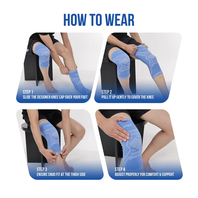 blue knee caps how to wear guide