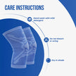 blue knee cap care instructions