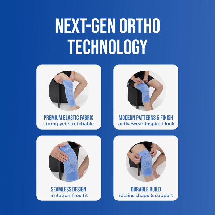 blue knee cap next gen ortho technology