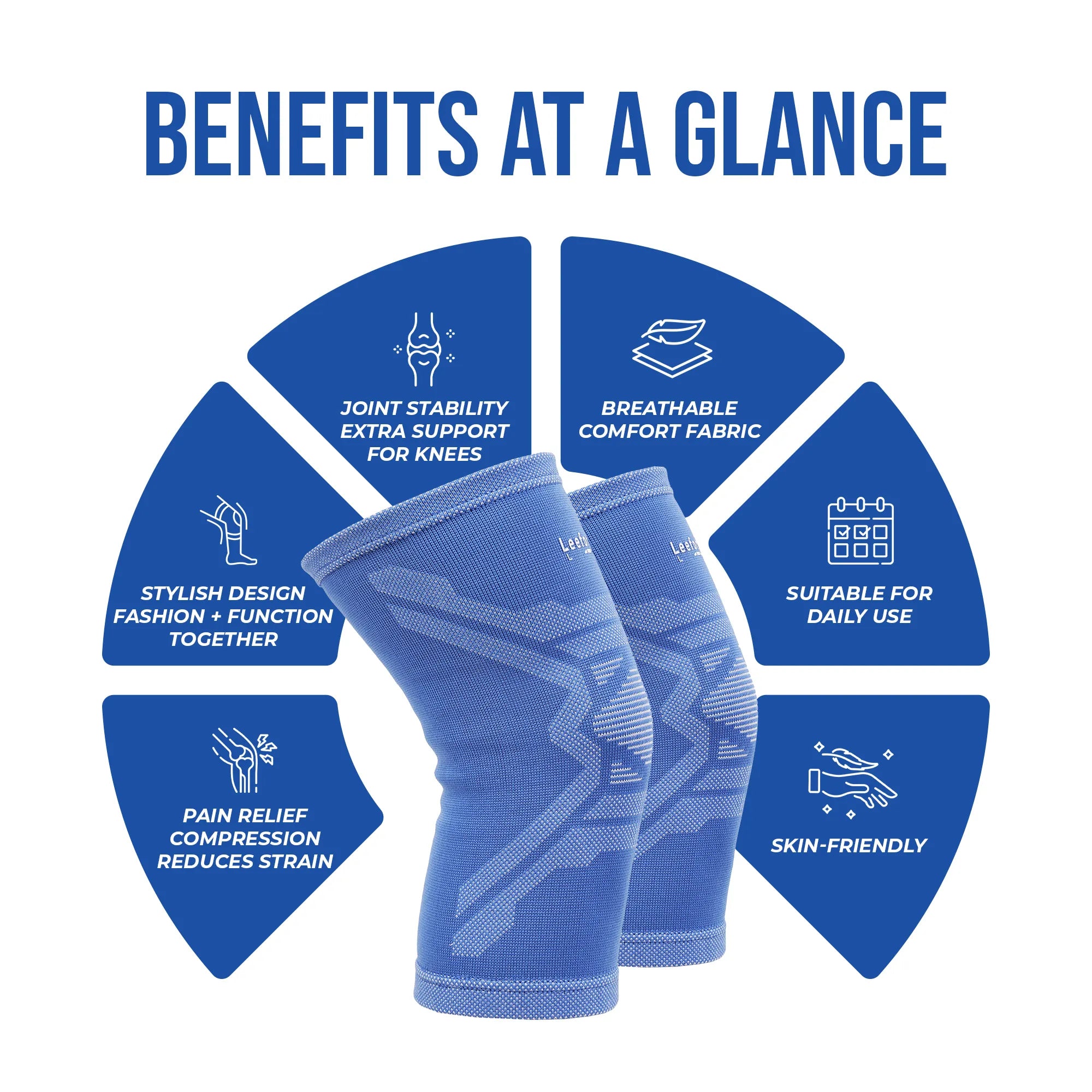 blue knee cap benefits at a glance