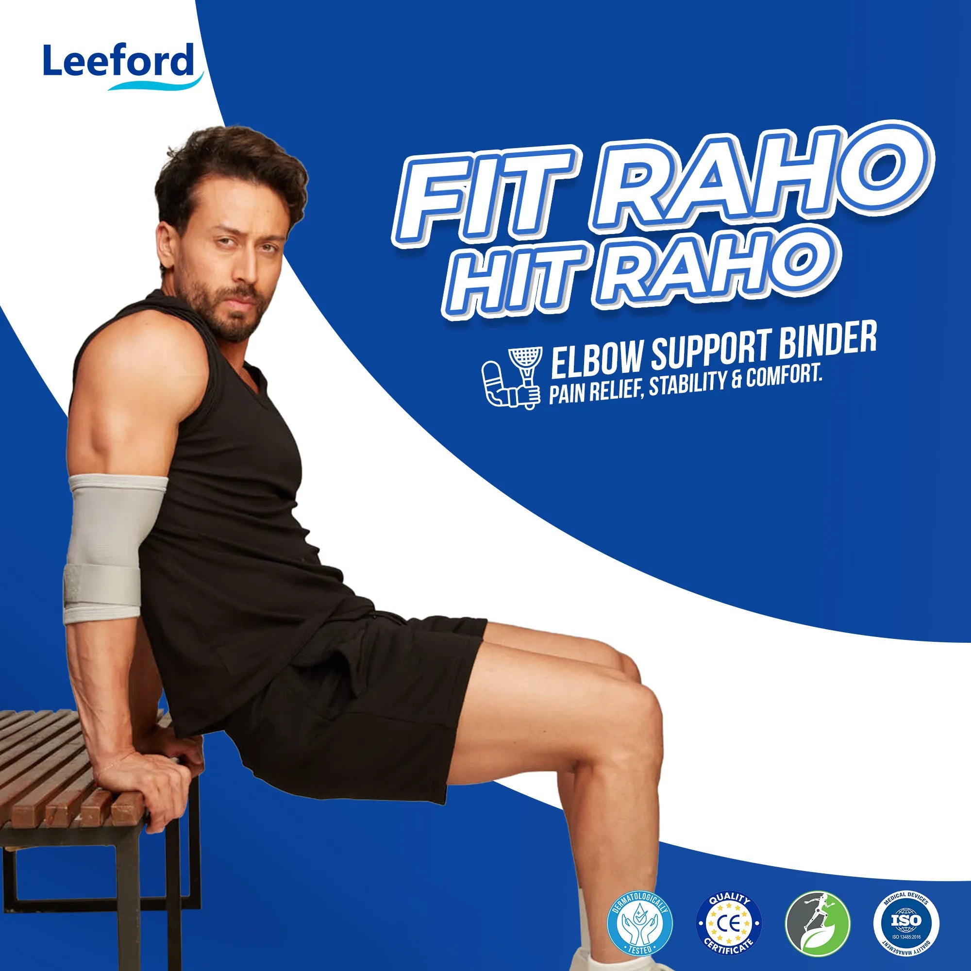 Leeford Elbow Support Binder | Protects Weak & Injured Elbows