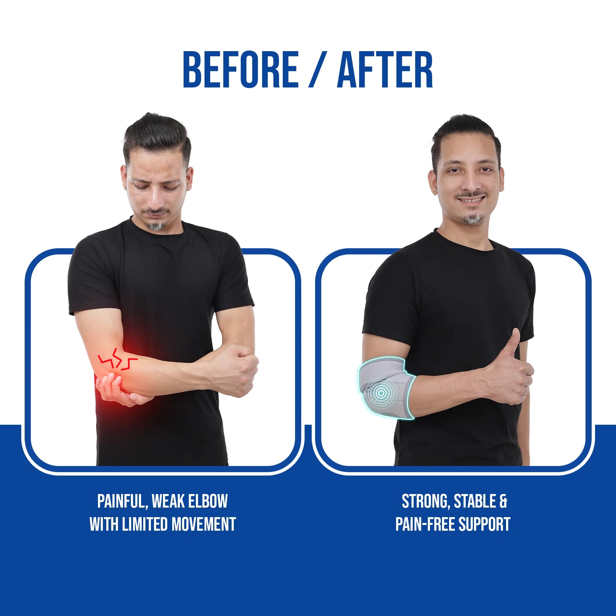 Leeford Elbow Wrap Relieves Pain, Supports Joint Recovery