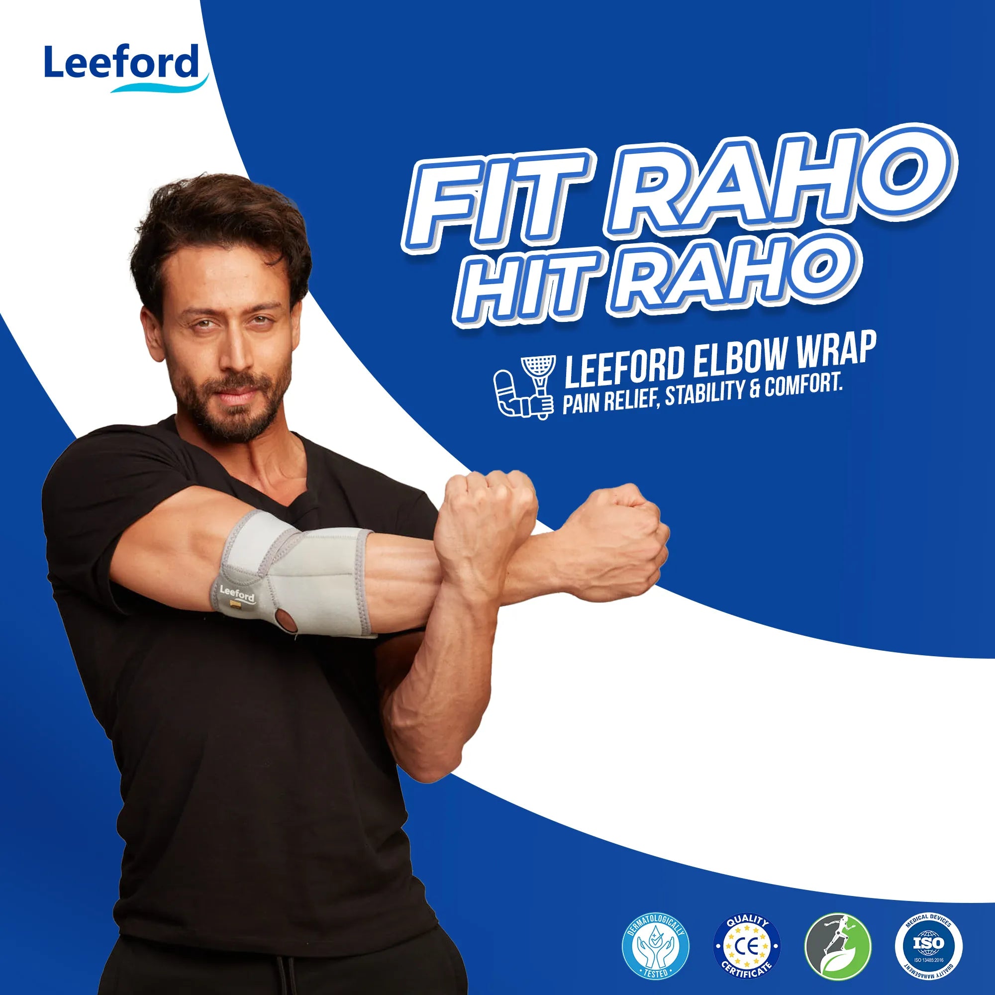 Leeford Elbow Wrap Relieves Pain, Supports Joint Recovery