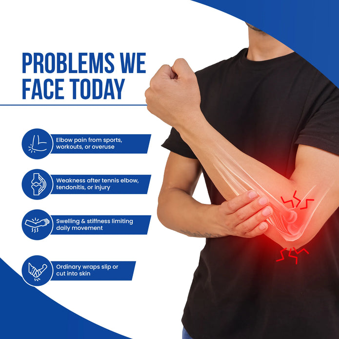 Leeford Elbow Wrap Relieves Pain, Supports Joint Recovery