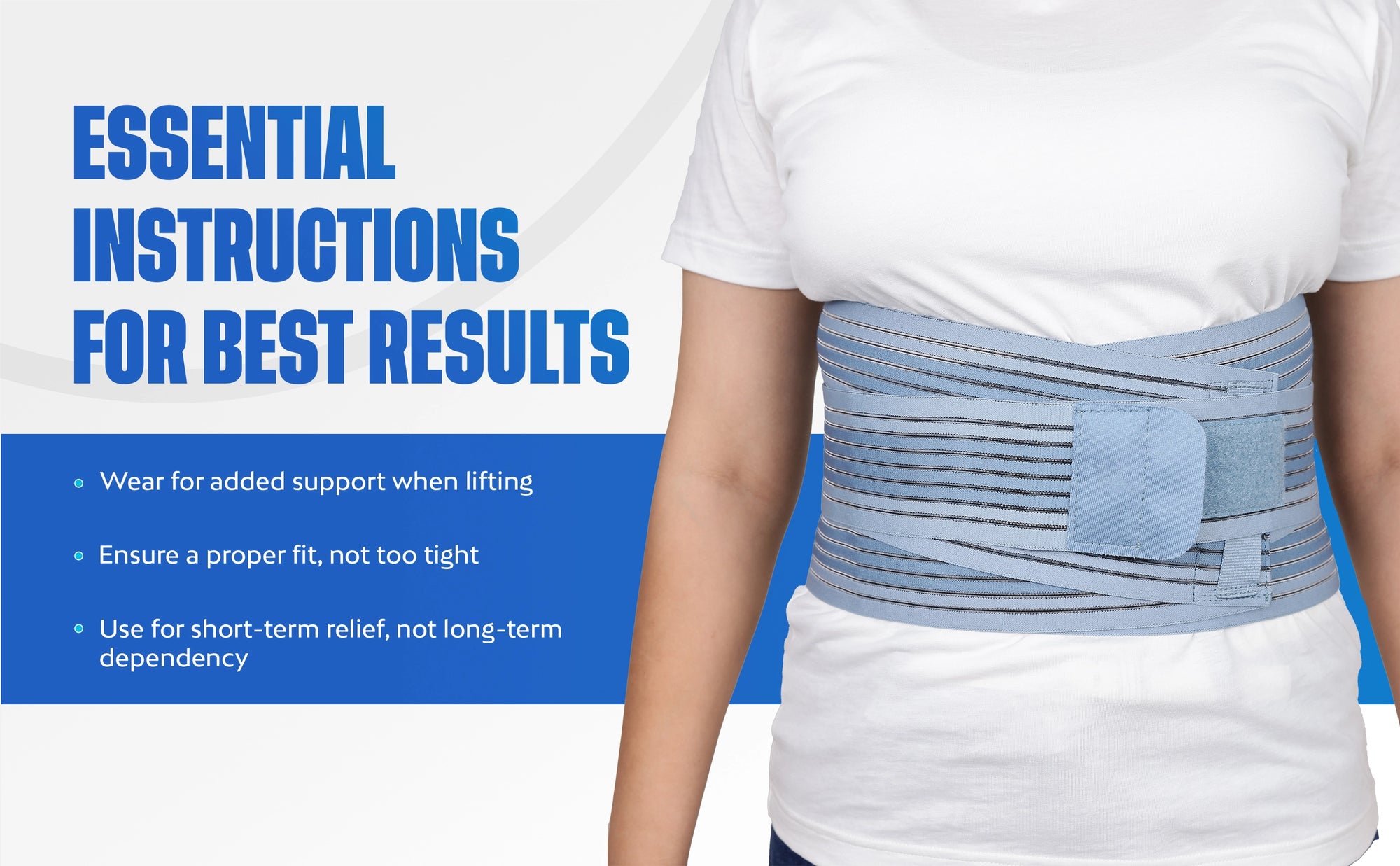 how to use leeford lumbo sacral belt