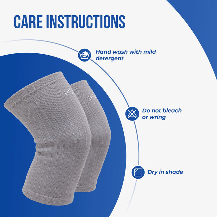 gray knee cap care instructions