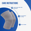 gray knee cap care instructions