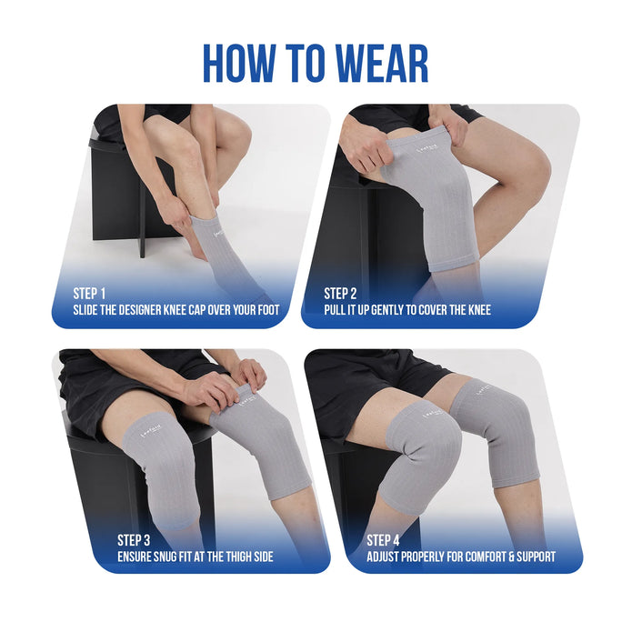 gray knee cap how to wear