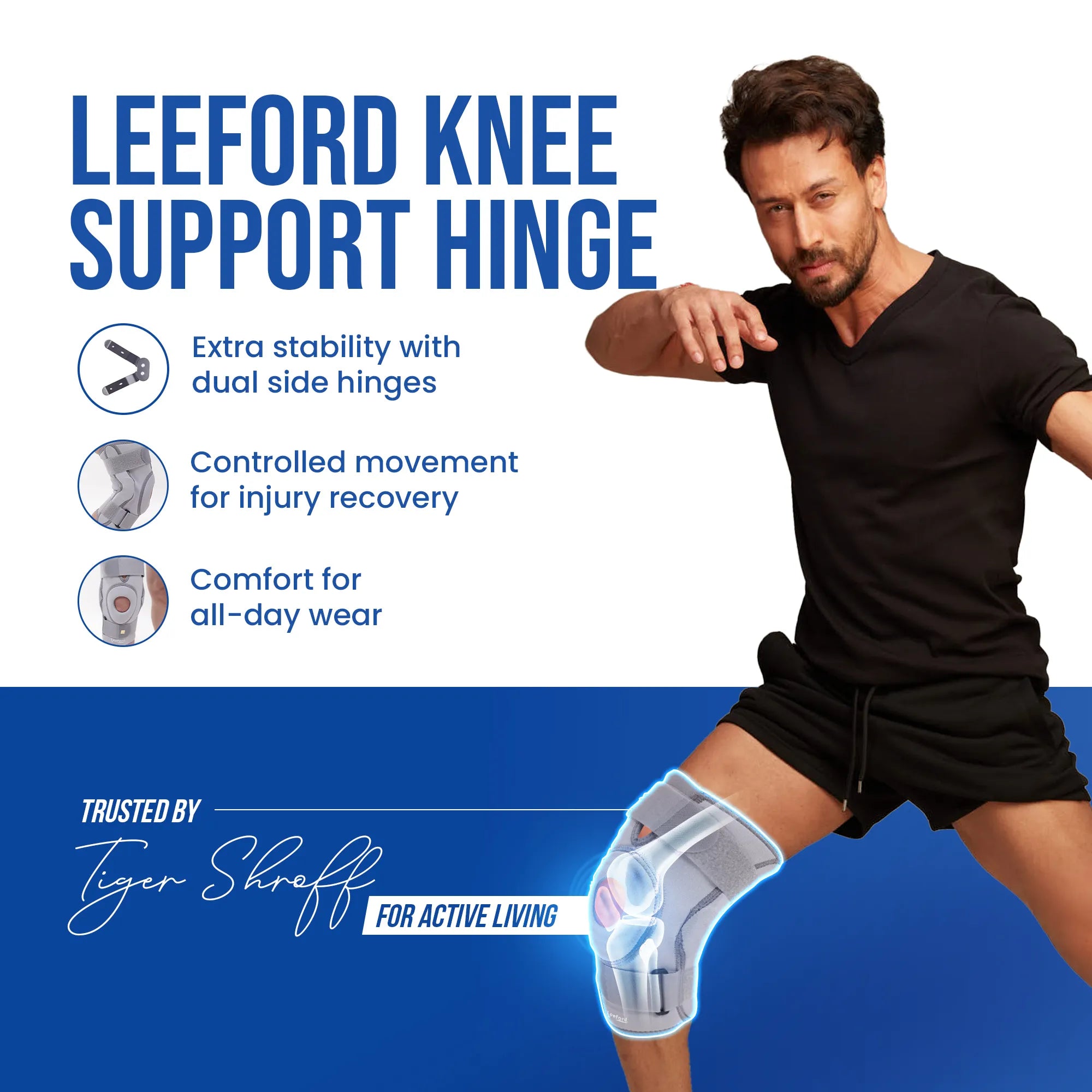 Knee Support With Hinge | Stabilize & Protect Your Knee Joints