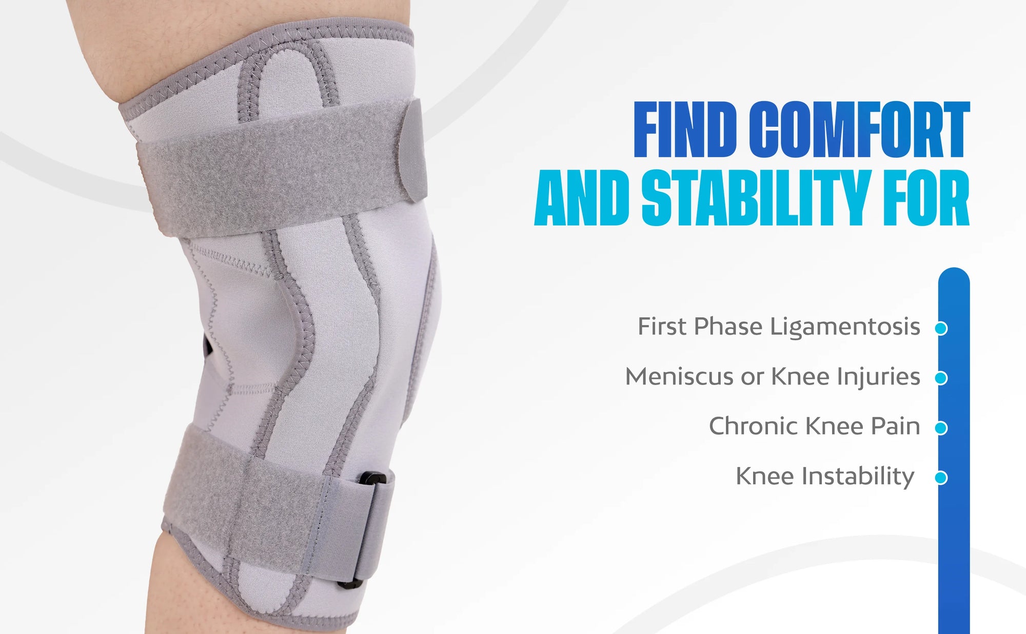 knee support with hinge find comfort stability