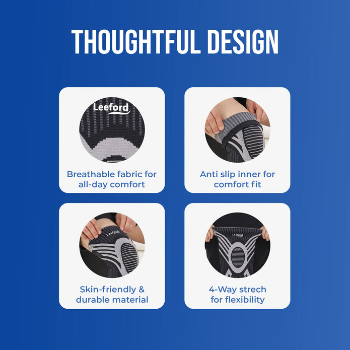 knee cap for men design features listed