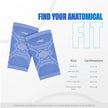 designer knee cap with size guide and common uses