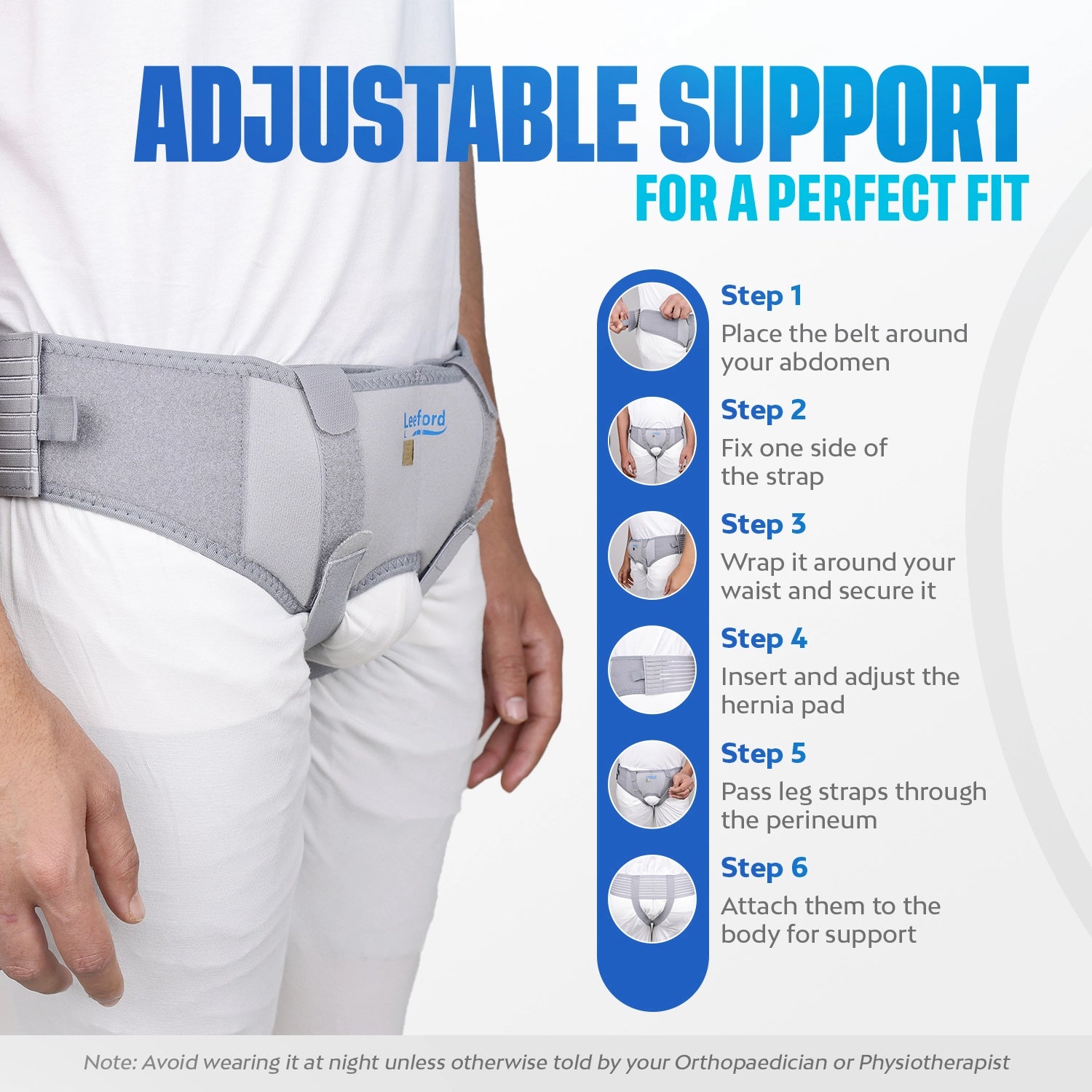 leeford hernia belt use guide