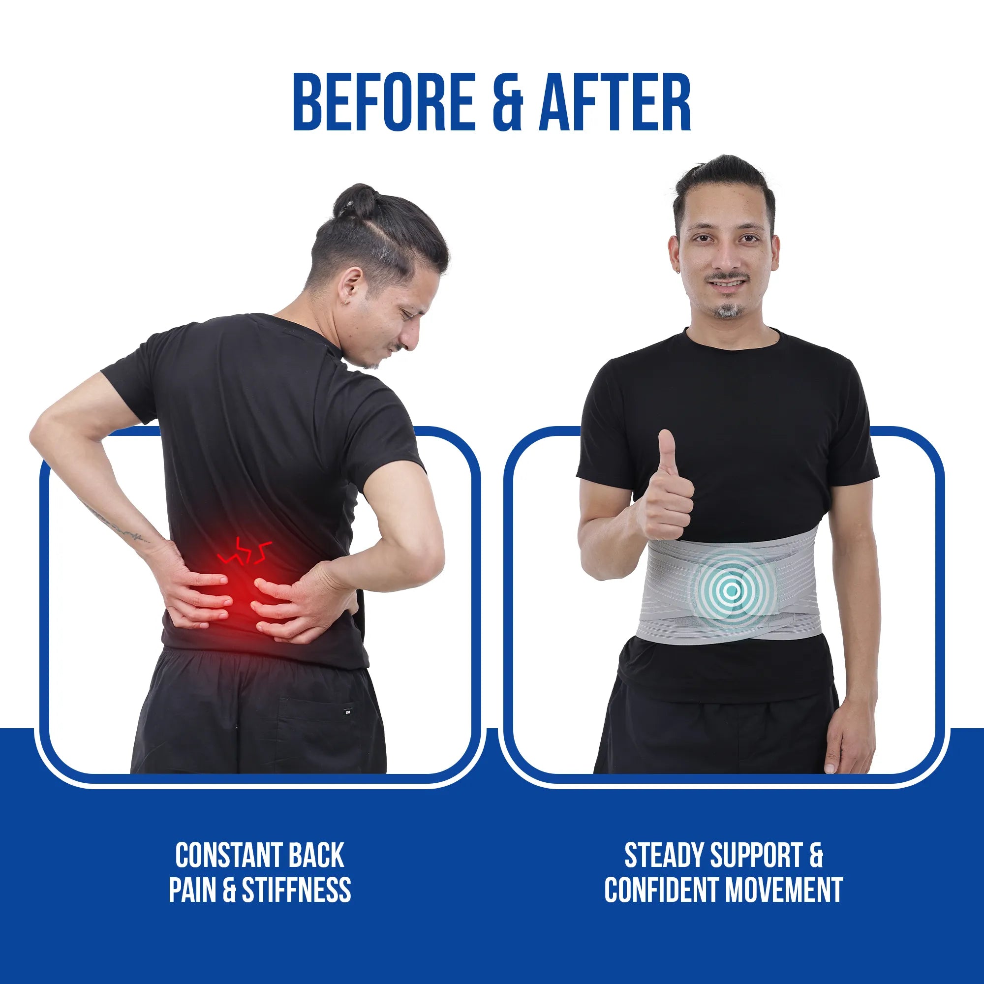 Lumbo Sacral Support Belt | Back Pain Relief & Spine Support