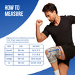 knee support with hinge how to measure size chart