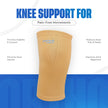 Beige premium knee cap support