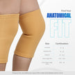 Premium knee cap support available in multiple sizes for a snug fit.