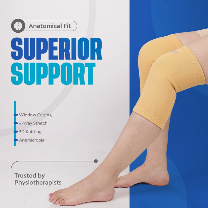 Superior premium knee cap support sleeve designed for enhanced joint stability, pain relief, 