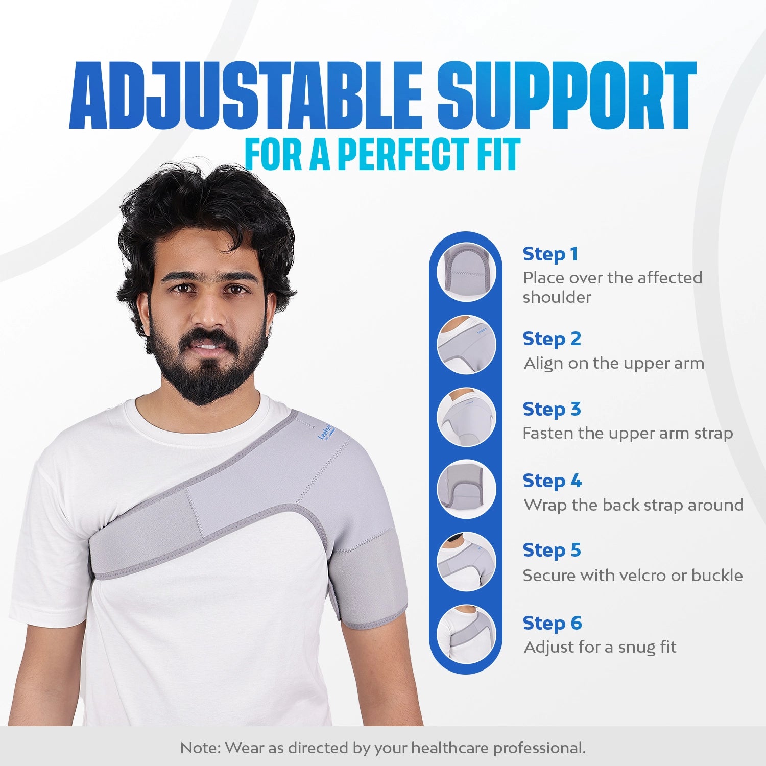 shoulder support adjustable for perfect fit