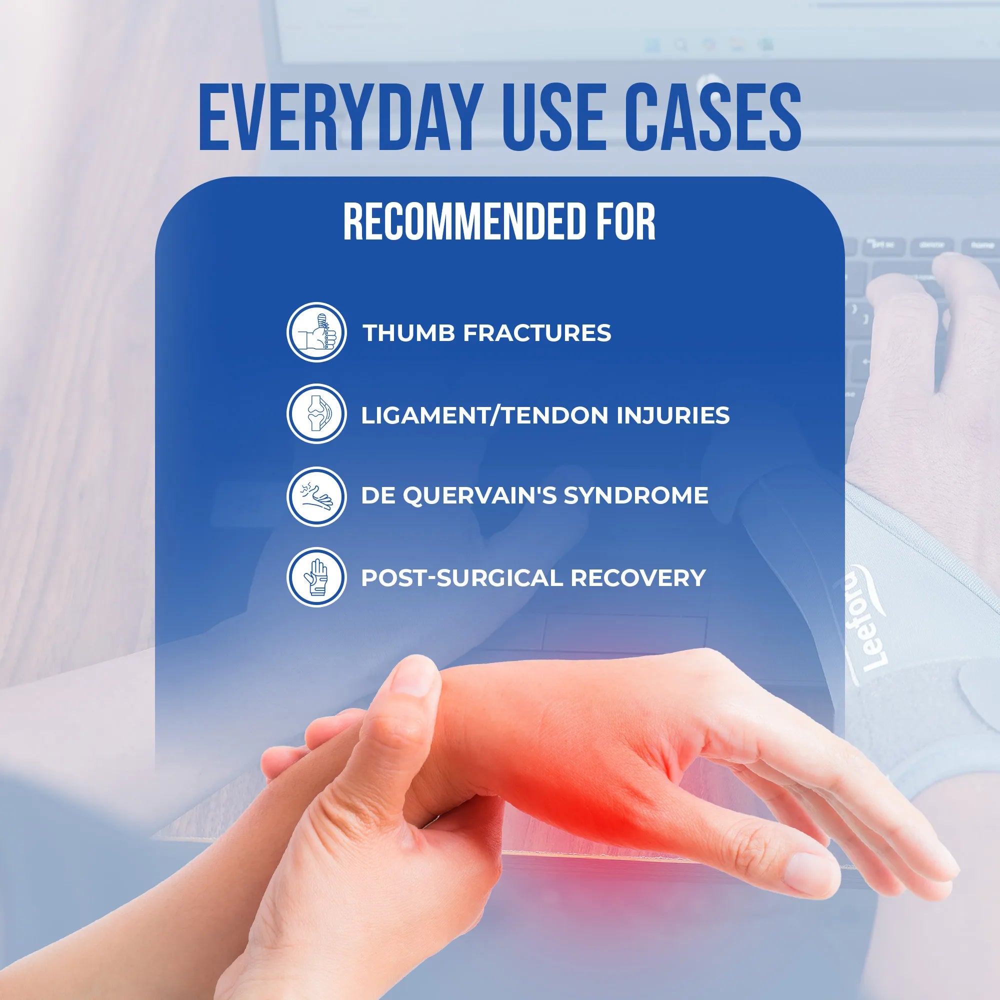 thumb spica splint used for thumb fractures and more