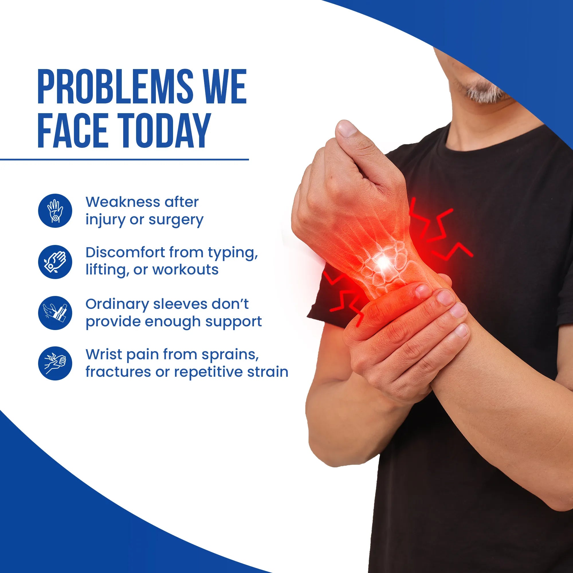 mentioned four main wrist brace problems a person can face in his daily life